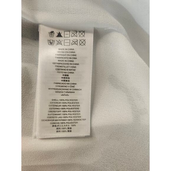 Michael Kors Floral Sequin Sheath Dress Black White 3/4 Sheer Sleeve Sz 14 - Picture 10 of 10